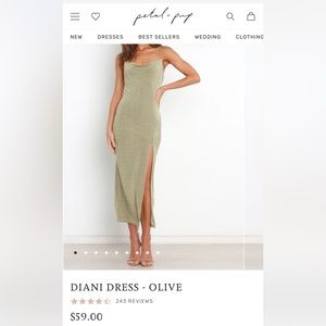 COPY - Petal & Pup Diani dress in Olive size 4